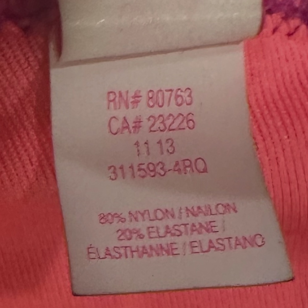 Victorias Secret Halter Neck Bikini Top Fuchsia Stretchy Fabric Womens Size L - Picture 9 of 9